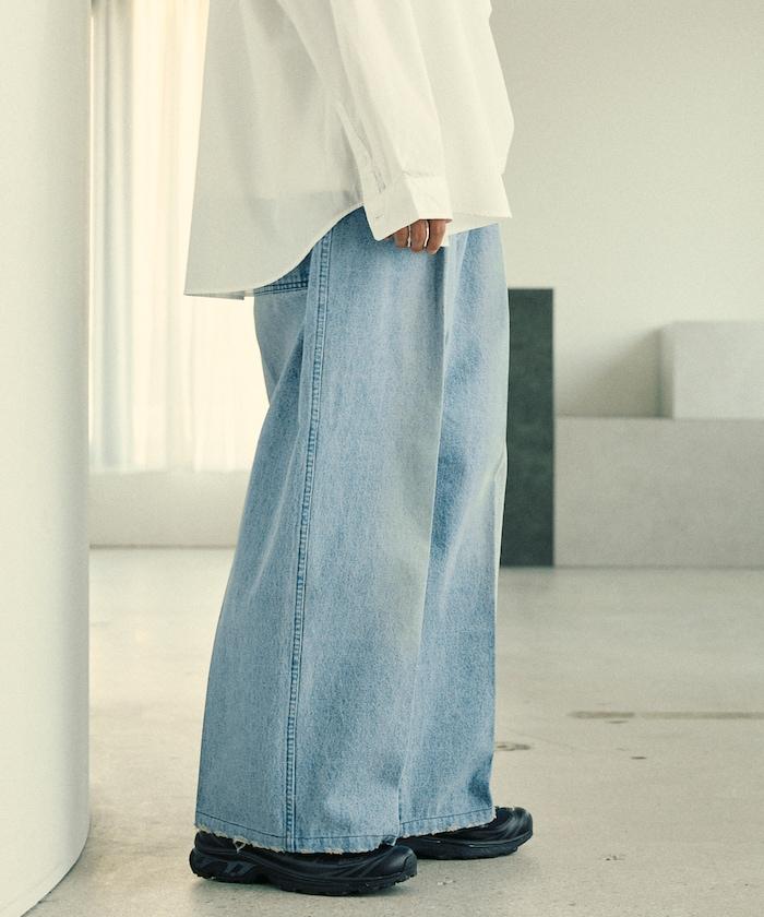 寬鬆直筒牛仔褲