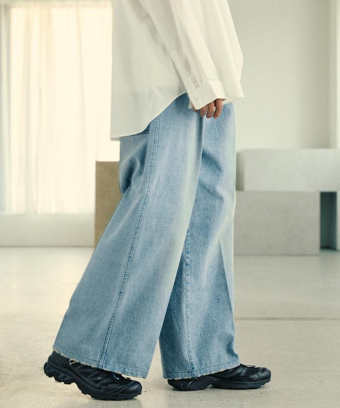 寬鬆直筒牛仔褲