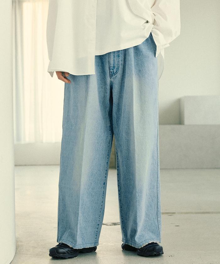 寬鬆直筒牛仔褲