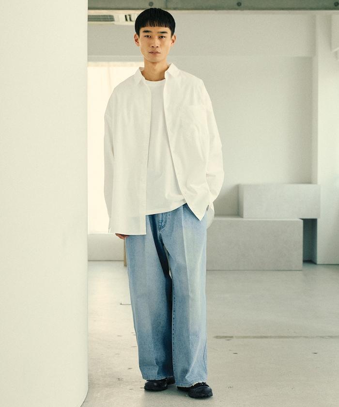 寬鬆直筒牛仔褲