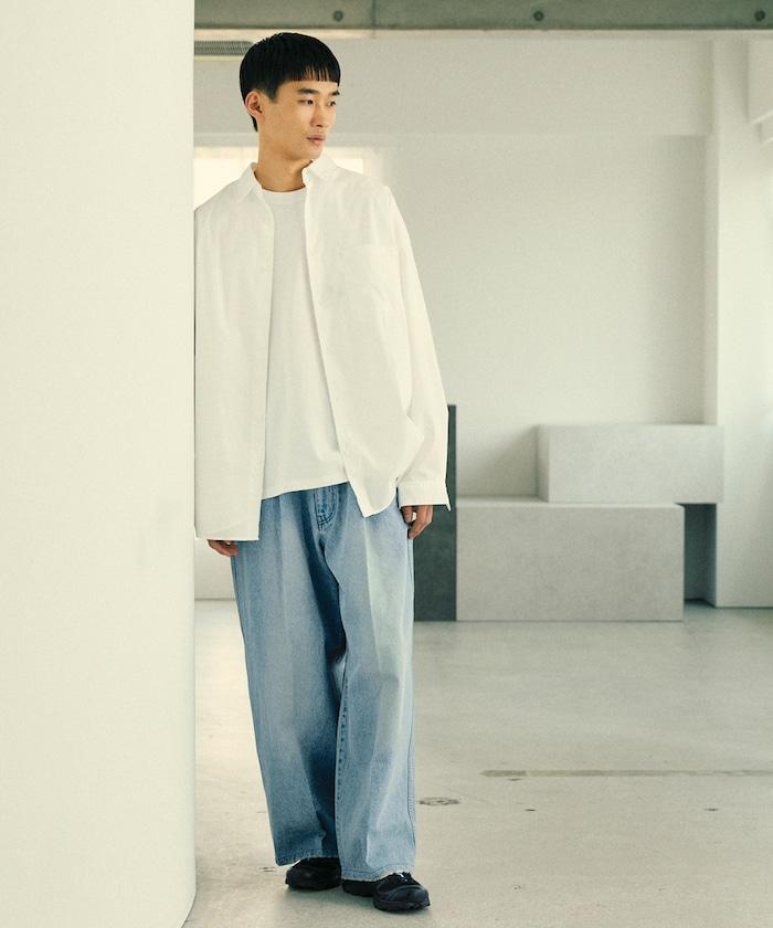 寬鬆直筒牛仔褲