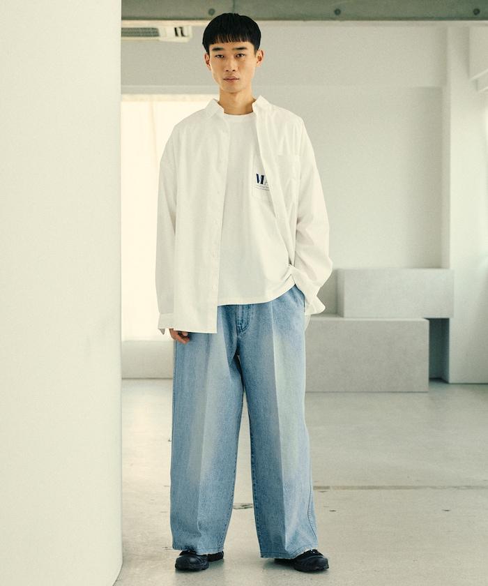 寬鬆直筒牛仔褲