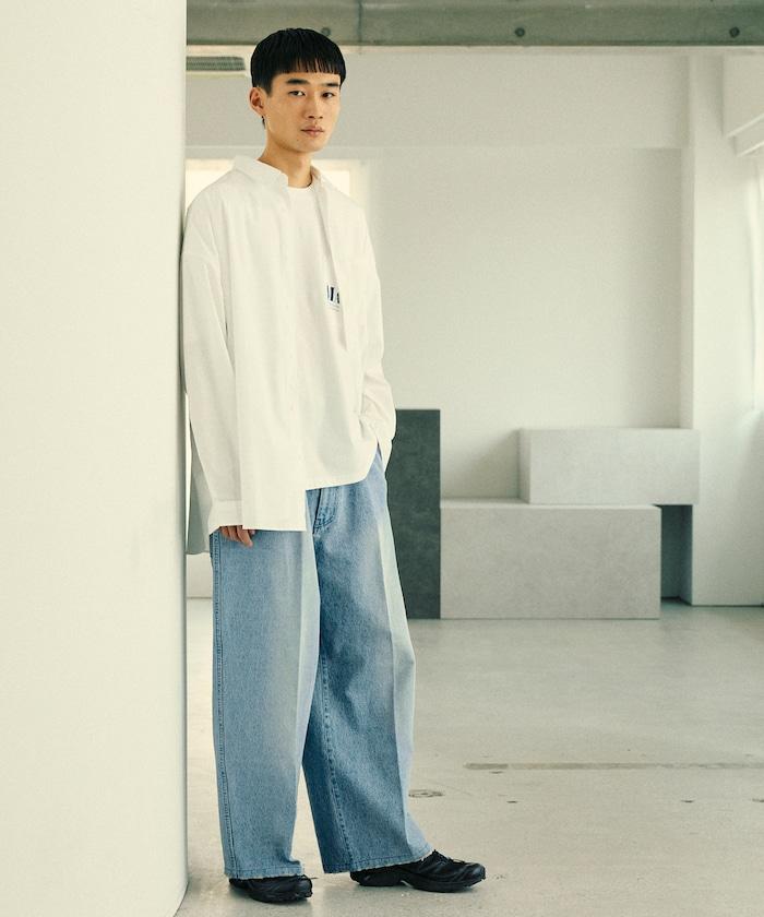 寬鬆直筒牛仔褲