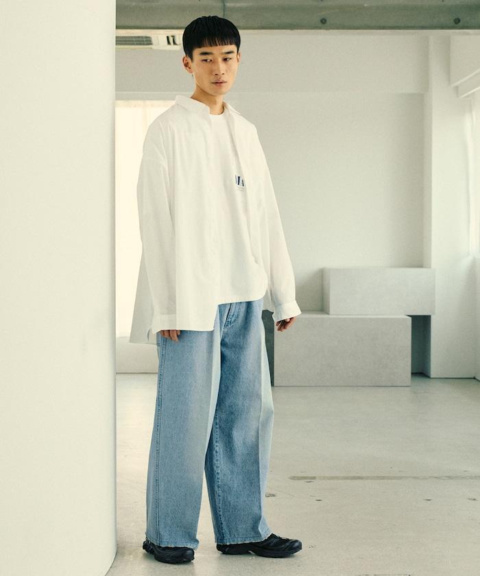 寬鬆直筒牛仔褲