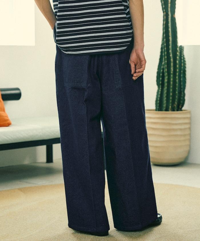 寬鬆直筒牛仔褲