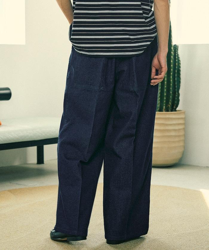 寬鬆直筒牛仔褲