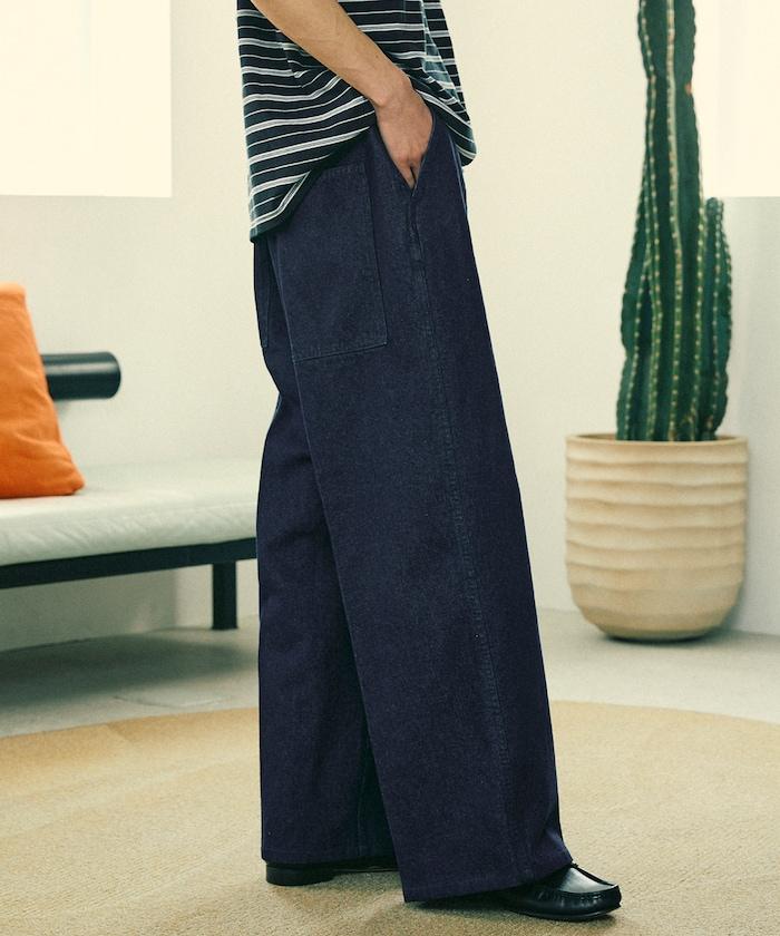 寬鬆直筒牛仔褲