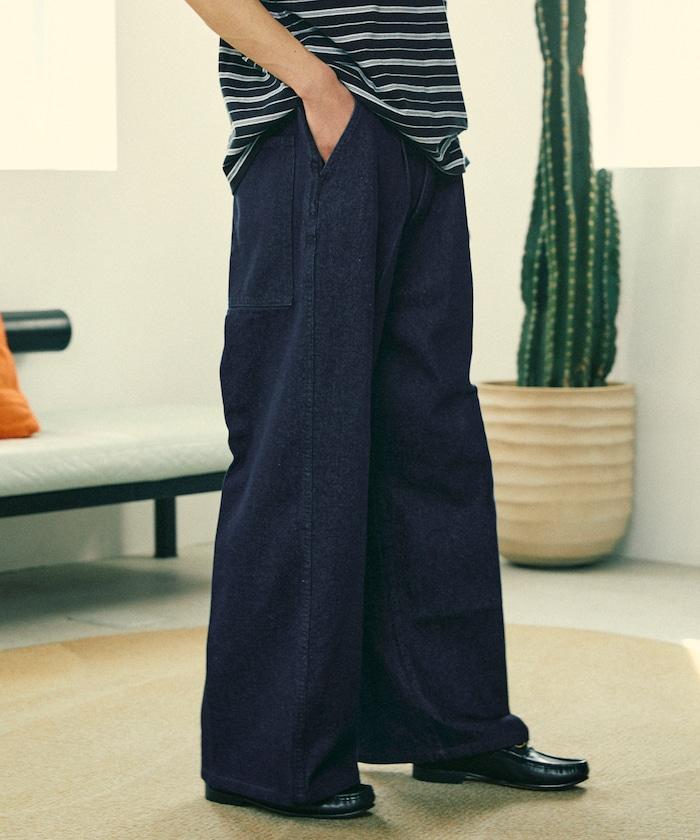 寬鬆直筒牛仔褲