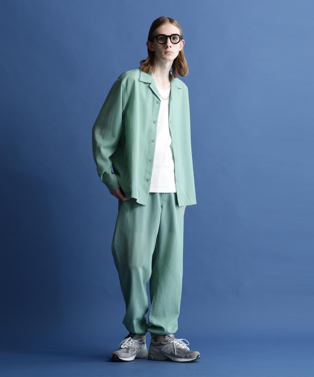 SLUB CHIFFON PANTS/亞麻紗雪紡褲