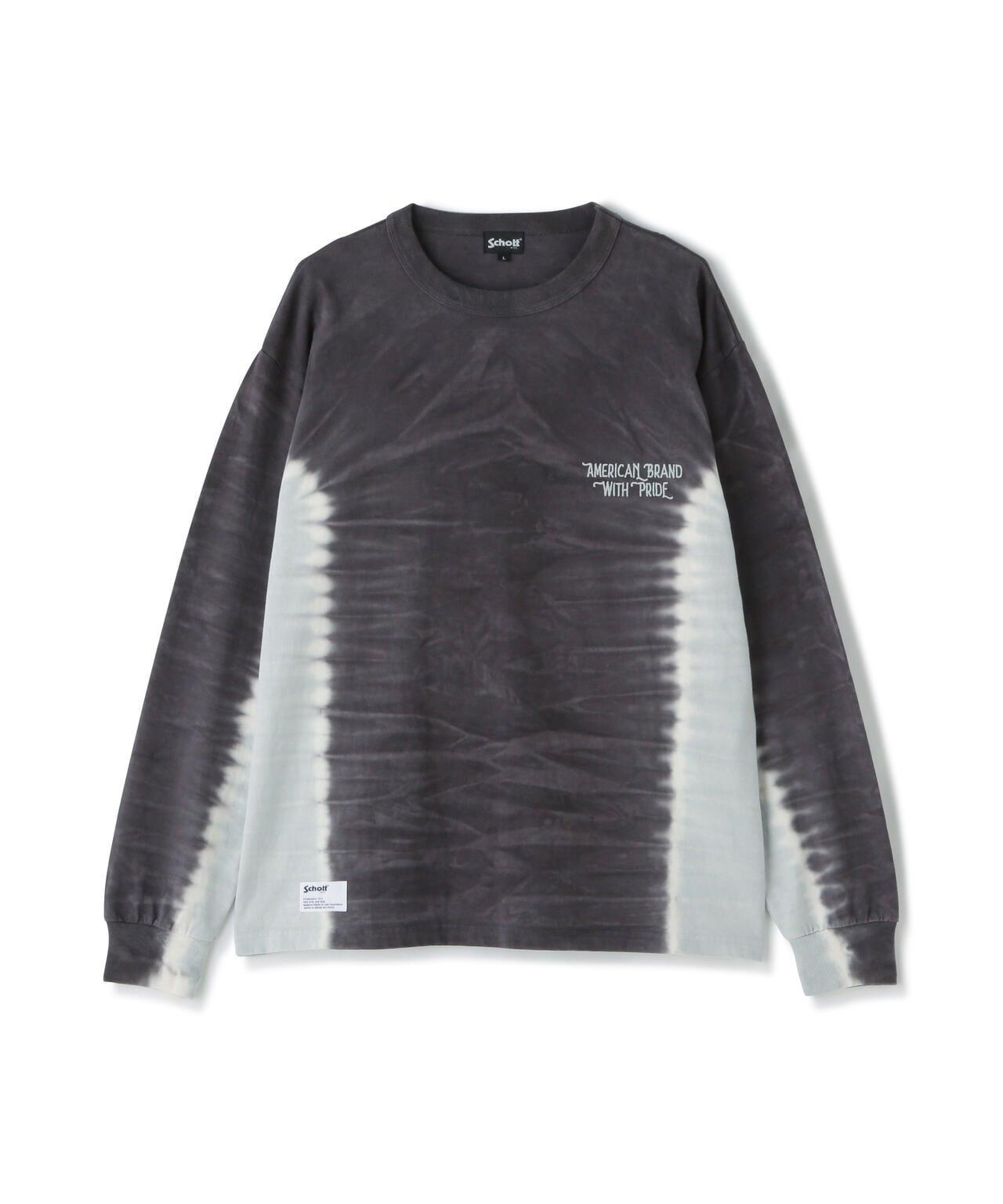 TIE DYE 長袖 T 恤 "自豪的美國品牌"
