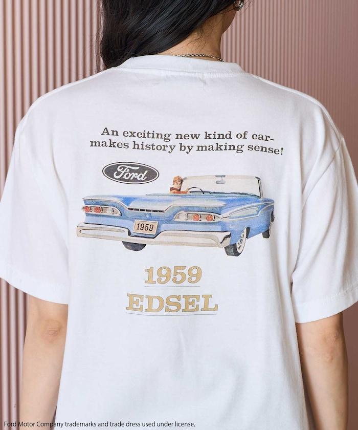 Ford汽車復古印花T恤