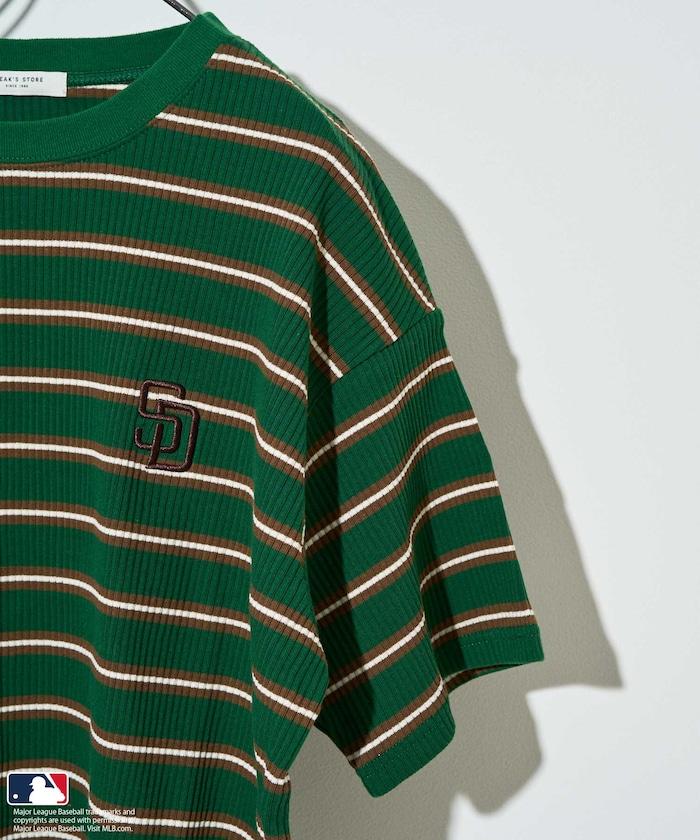 MLB 多色條紋針織T恤