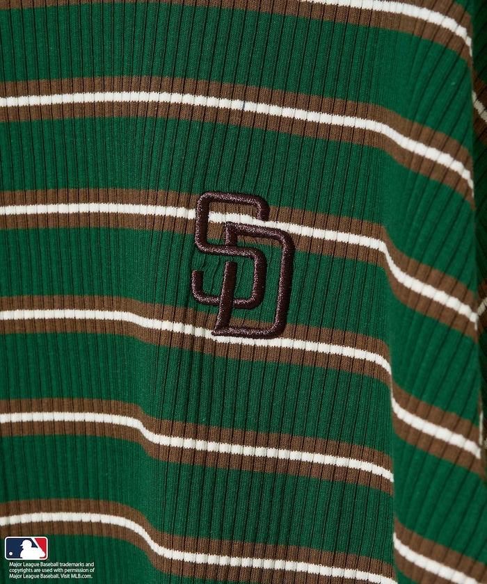 MLB 多色條紋針織T恤