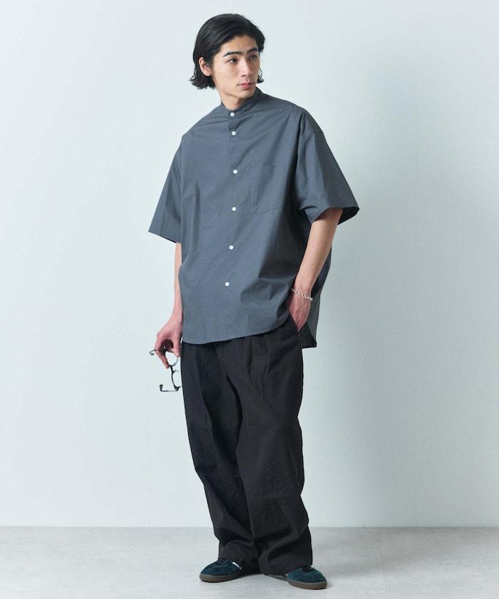 Relax Fit 舒適版型 立領 短袖 襯衫 【限定推出】