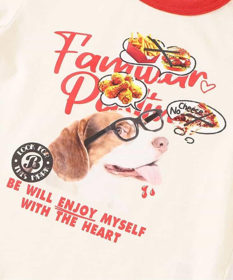 【連衣裙】精彩領口狗學院T恤