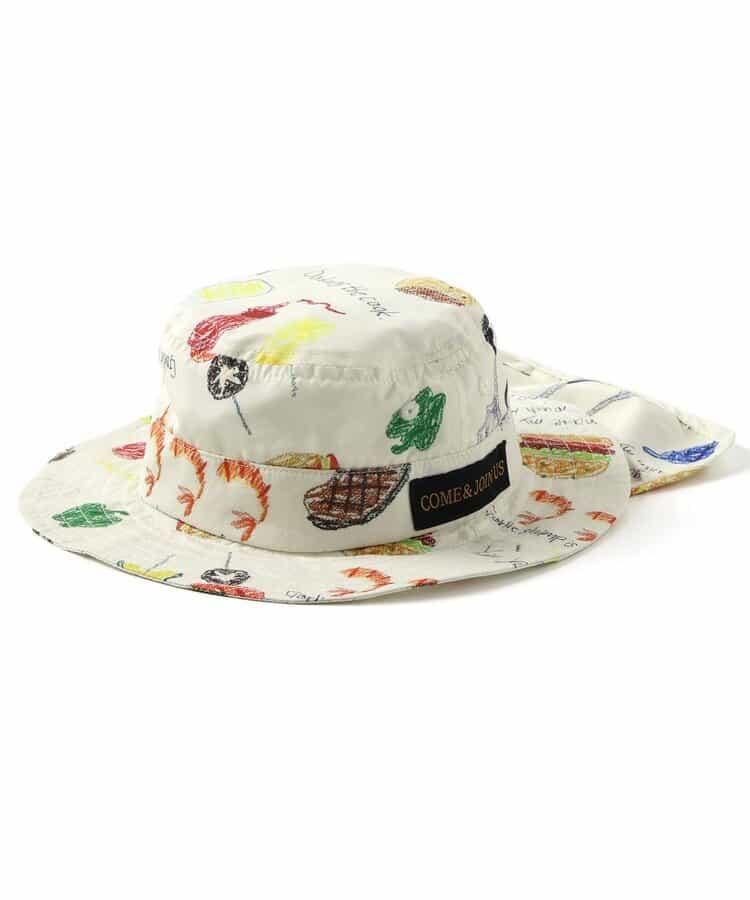 大家一起燒烤的時候用的遮陽帽