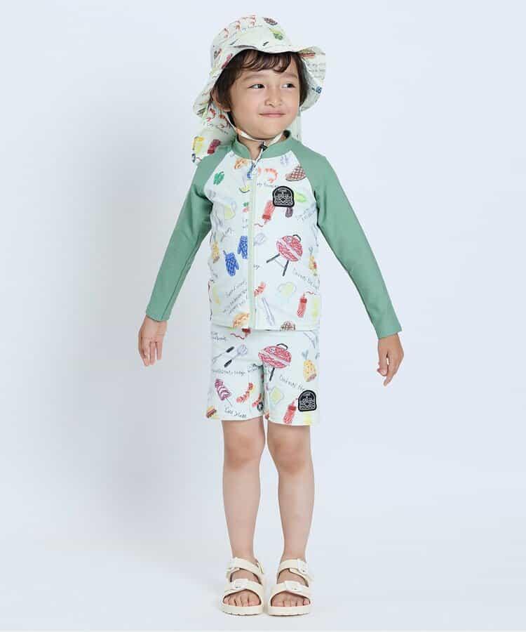 大家一起燒烤的時候用的遮陽帽