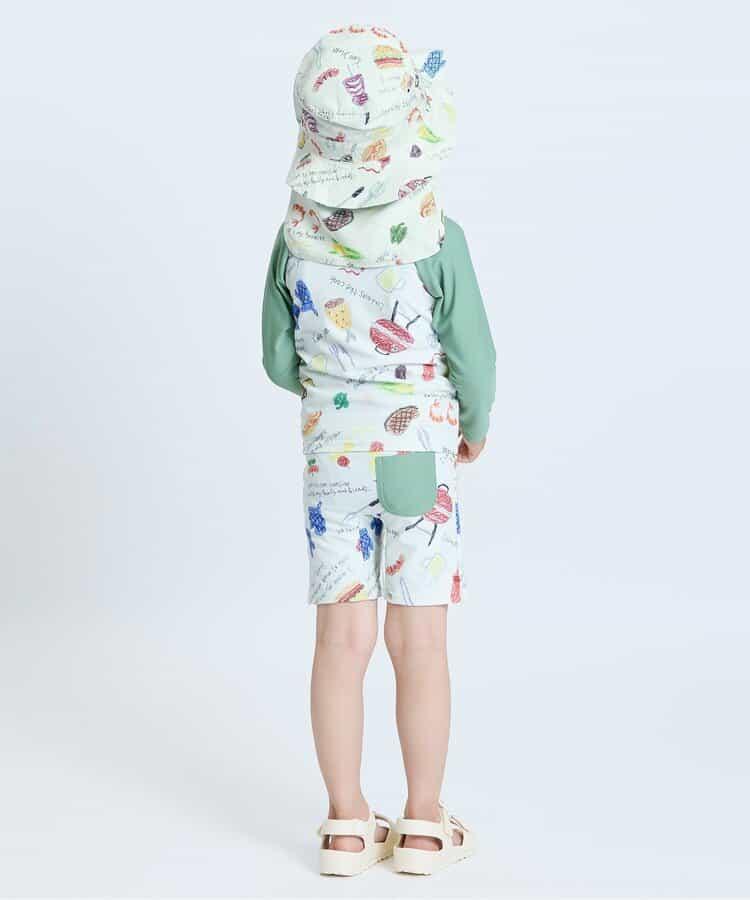 大家一起燒烤的時候用的遮陽帽