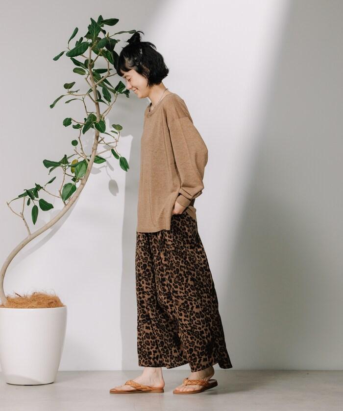 亞麻混紡針織套頭衫