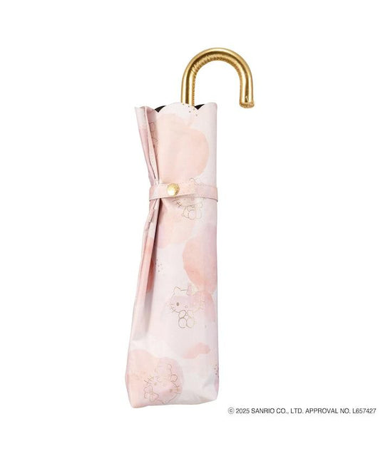 《三麗歐》遮光 水彩主題 迷你 晴雨兩用 摺疊雨傘