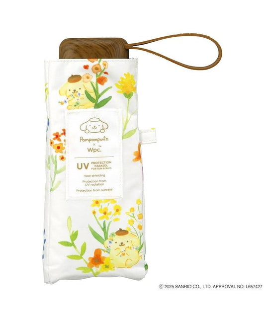 《三麗歐》遮光 水彩花卉 迷你 晴雨兼用 摺疊雨傘