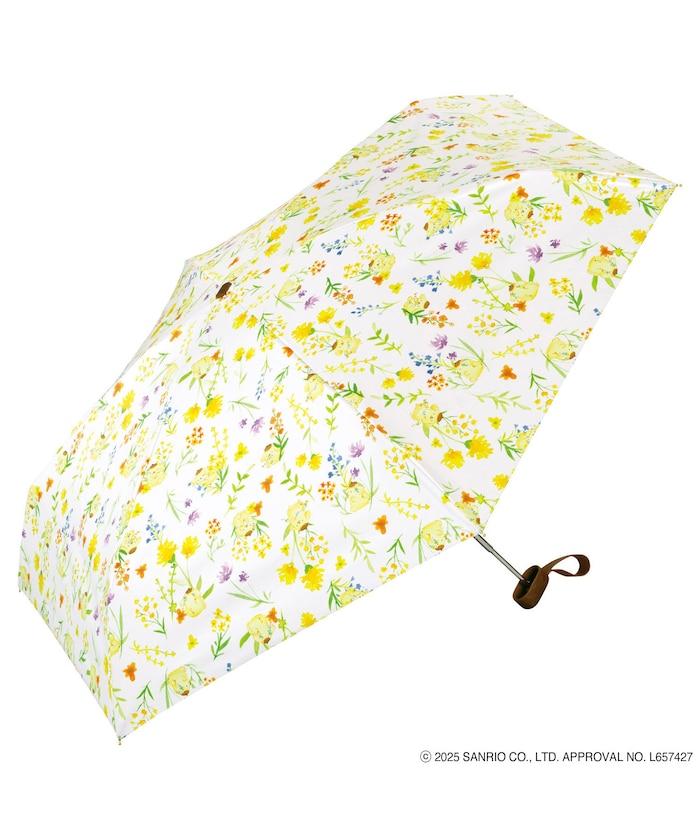 《三麗歐》遮光 水彩花卉 迷你 晴雨兼用 摺疊雨傘