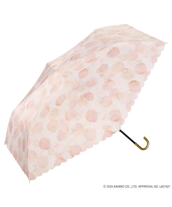 《三麗歐》遮光 水彩主題 迷你 晴雨兩用 摺疊雨傘