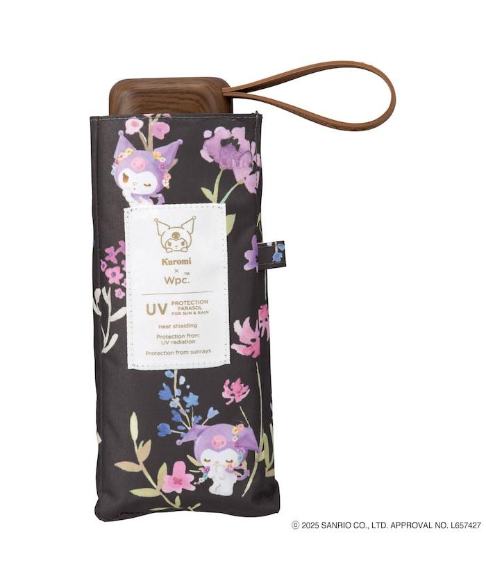 《三麗歐》遮光 水彩花卉 迷你 晴雨兼用 摺疊雨傘