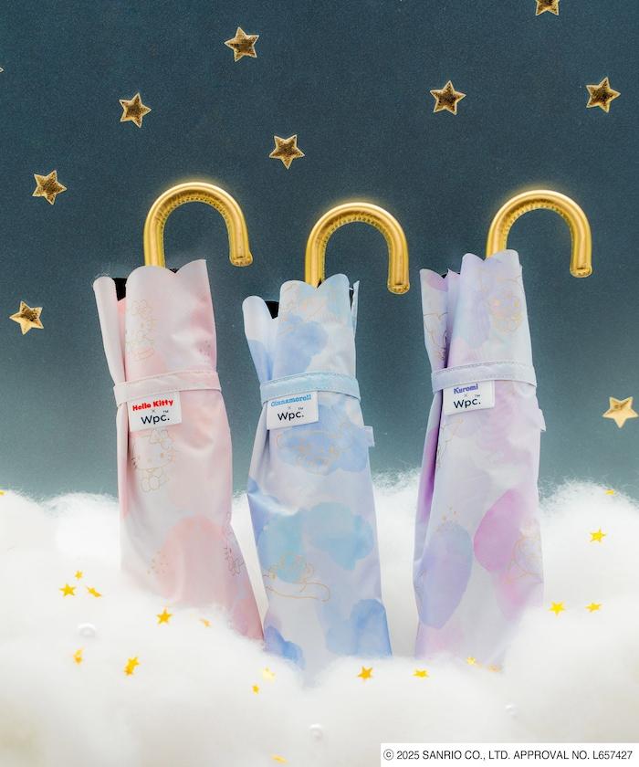 《三麗歐》遮光 水彩主題 迷你 晴雨兩用 摺疊雨傘