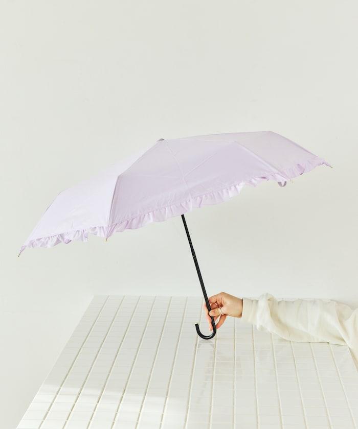 遮光經典荷葉邊 迷你 晴雨兩用 摺疊雨傘