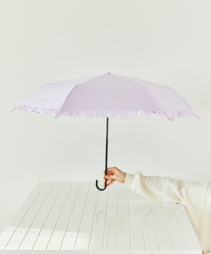 遮光經典荷葉邊 迷你 晴雨兩用 摺疊雨傘