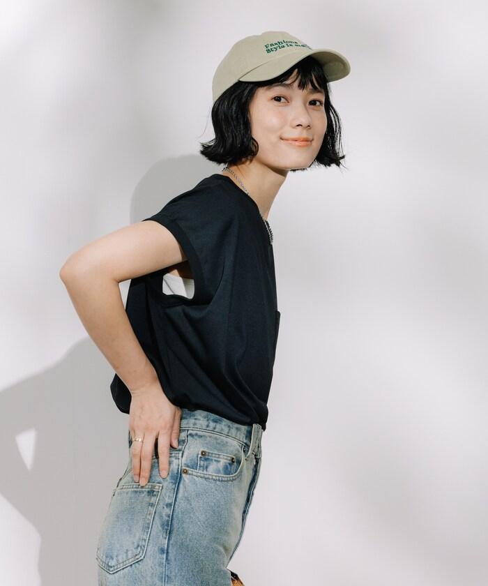 <接觸冷感/UV> 《空氣》DRY HIGHCOOL 法式短袖T恤