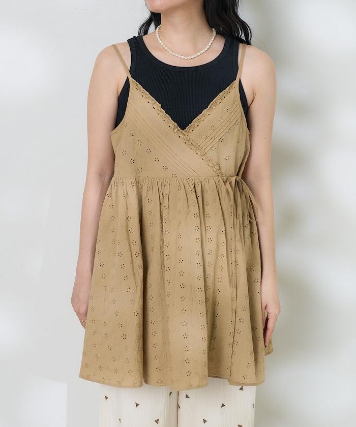 印度蕾絲蕾絲細肩帶上衣