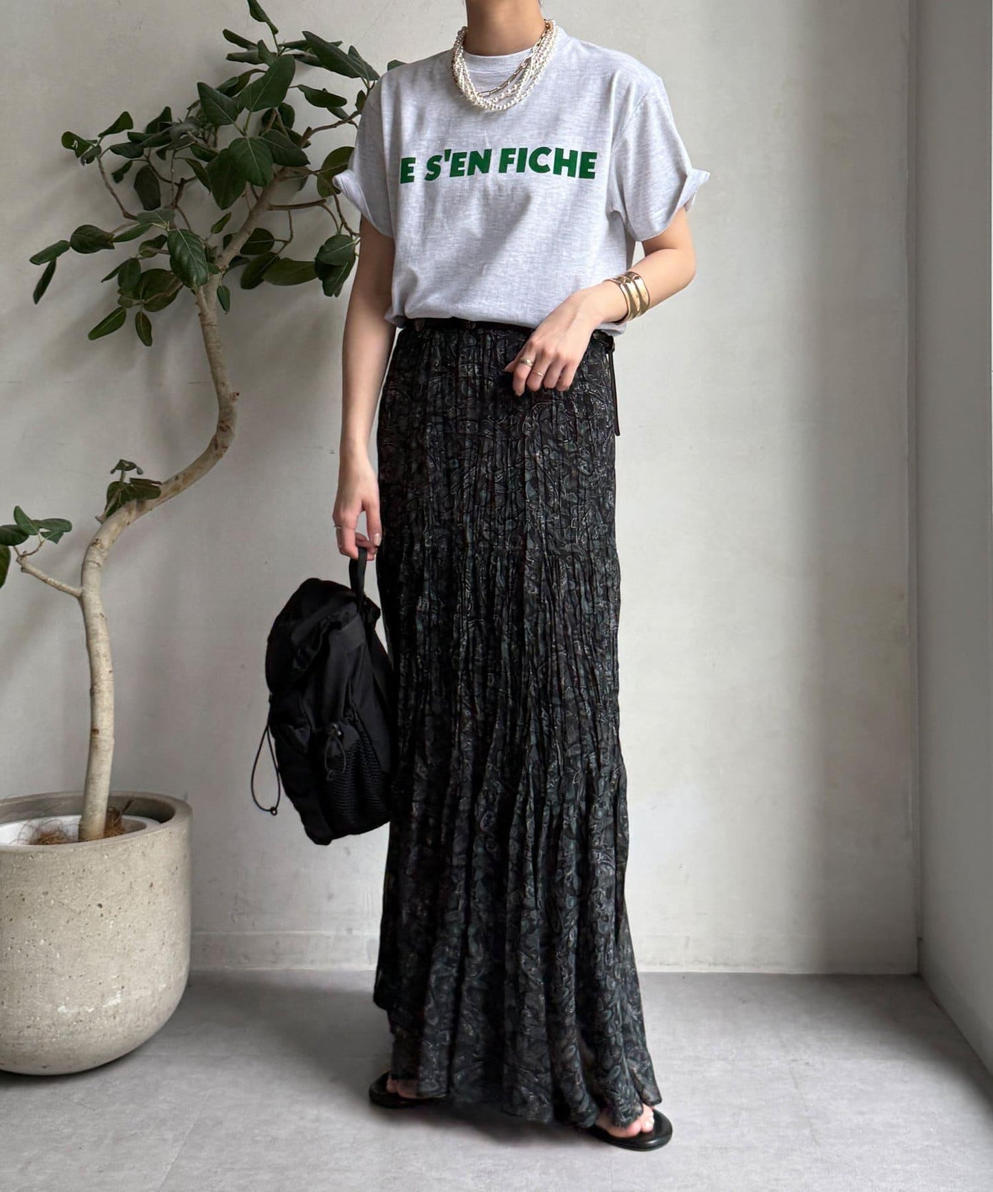 JES'EN FICHE絨布LOGO T恤