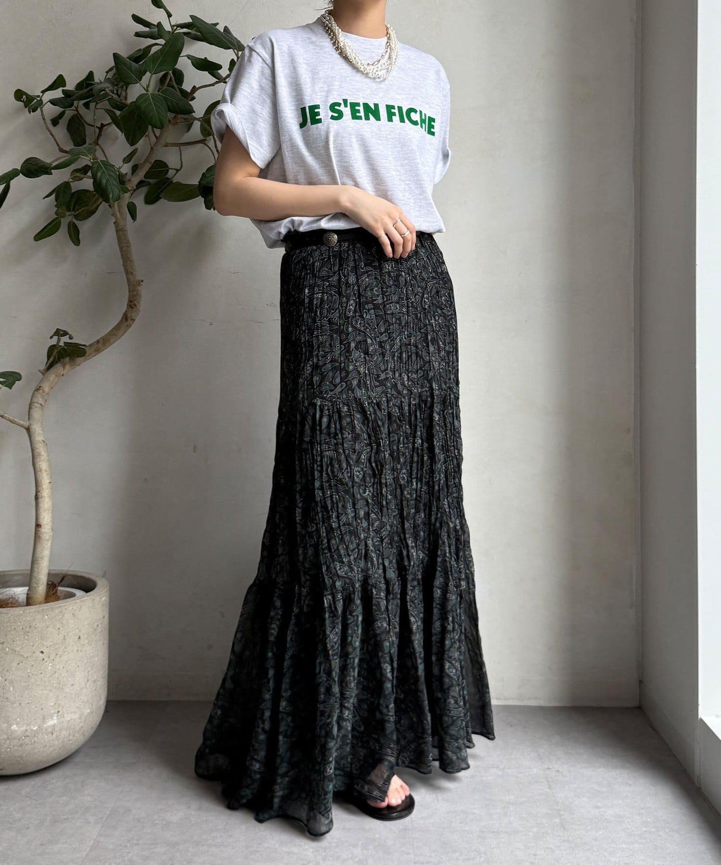 JES'EN FICHE絨布LOGO T恤