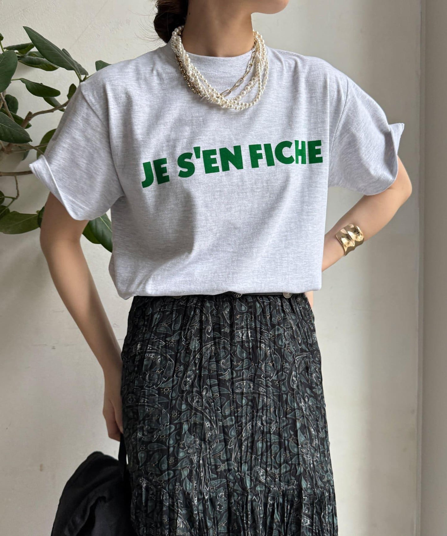 JES'EN FICHE絨布LOGO T恤