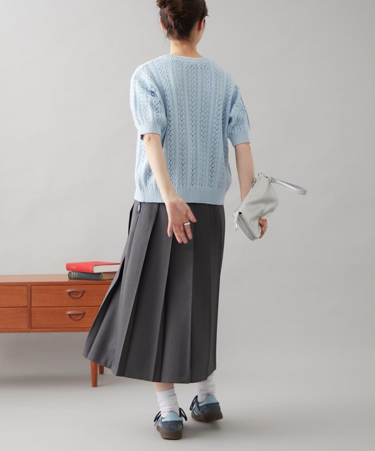 【GEVACO】透孔編織短袖開衫