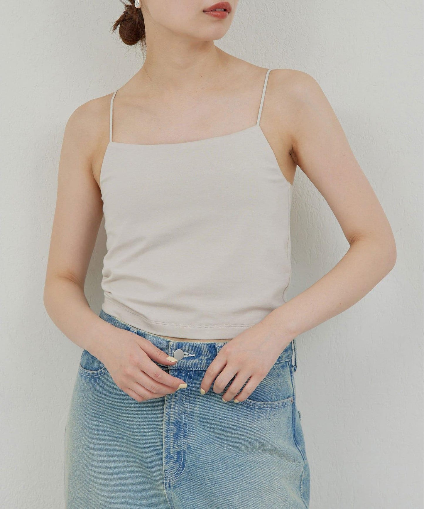 【La nature linge】短款熊圖案吊帶背心