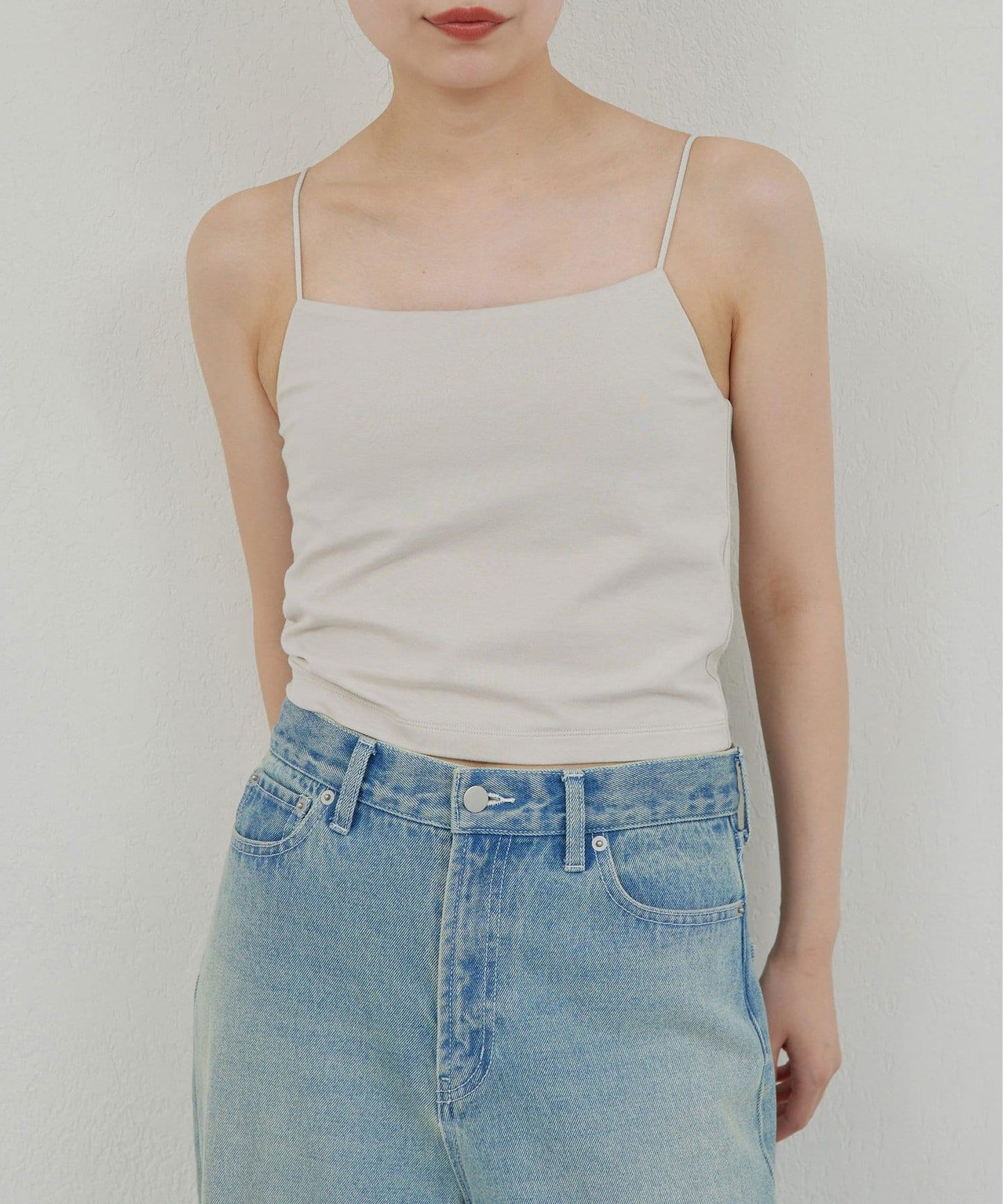 【La nature linge】短款熊圖案吊帶背心