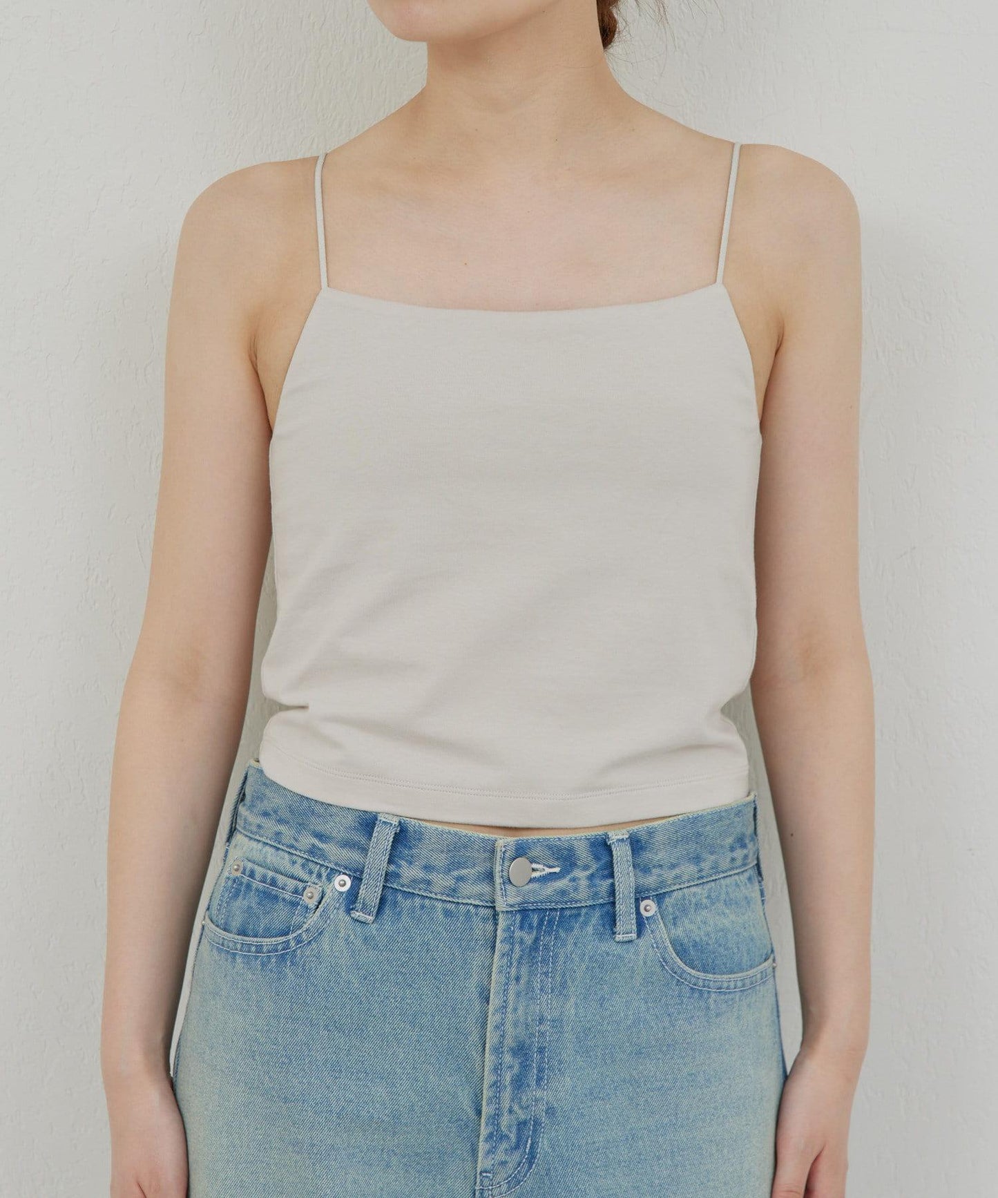 【La nature linge】短款熊圖案吊帶背心