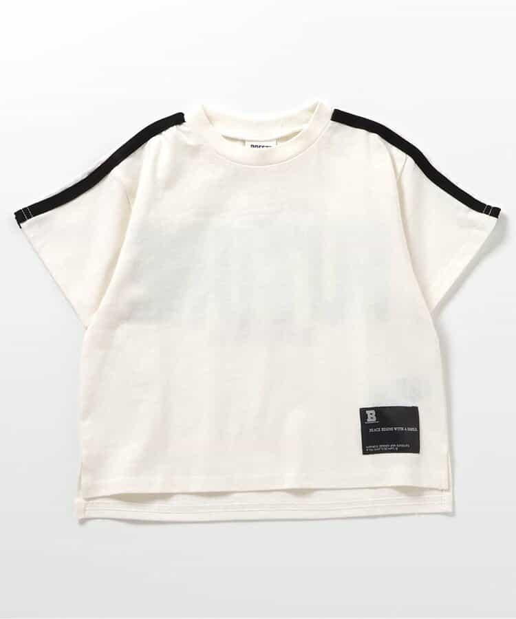 袖線後方Logo T恤