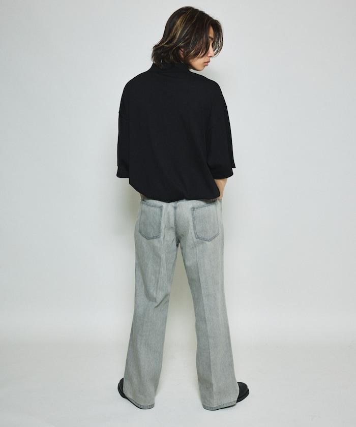 修身牛仔喇叭褲