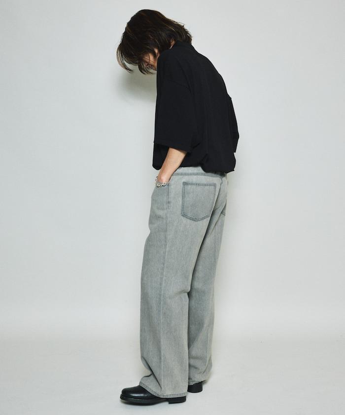 修身牛仔喇叭褲