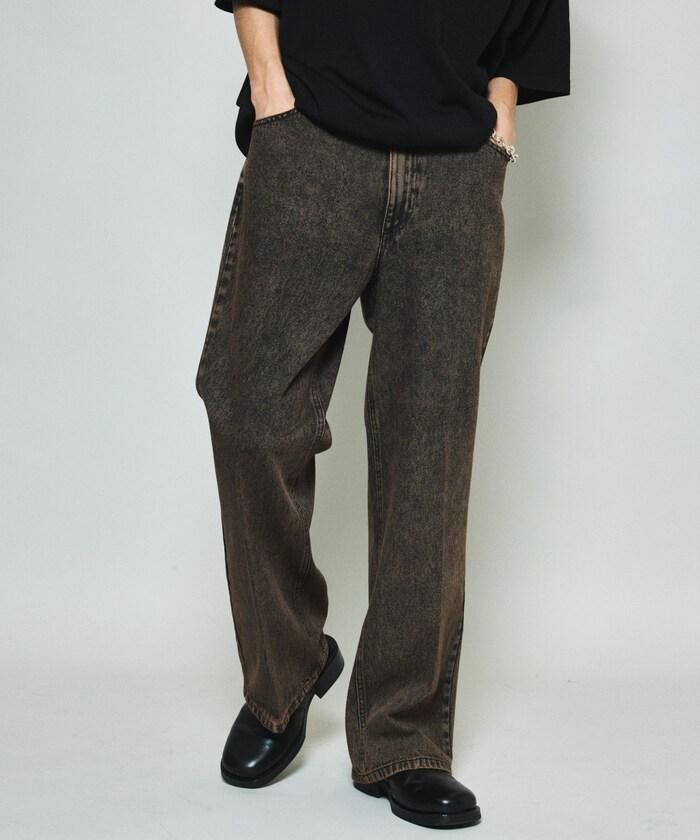 修身牛仔喇叭褲