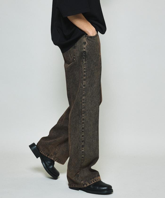 修身牛仔喇叭褲