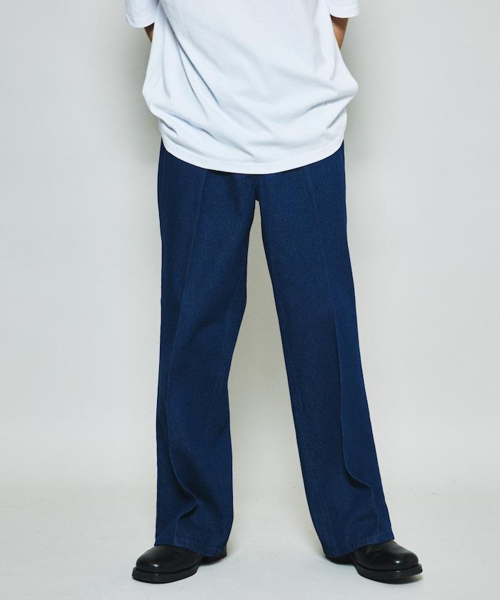 修身牛仔喇叭褲