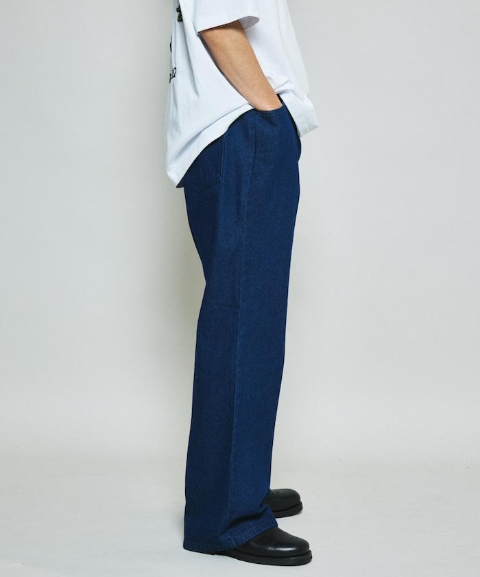 修身牛仔喇叭褲