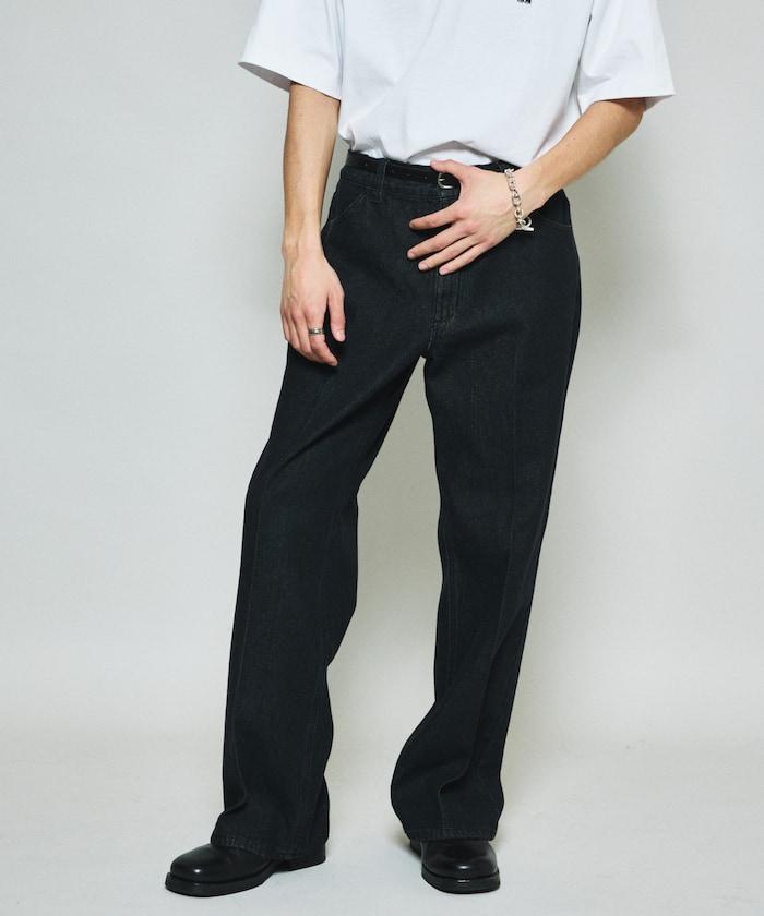 修身牛仔喇叭褲