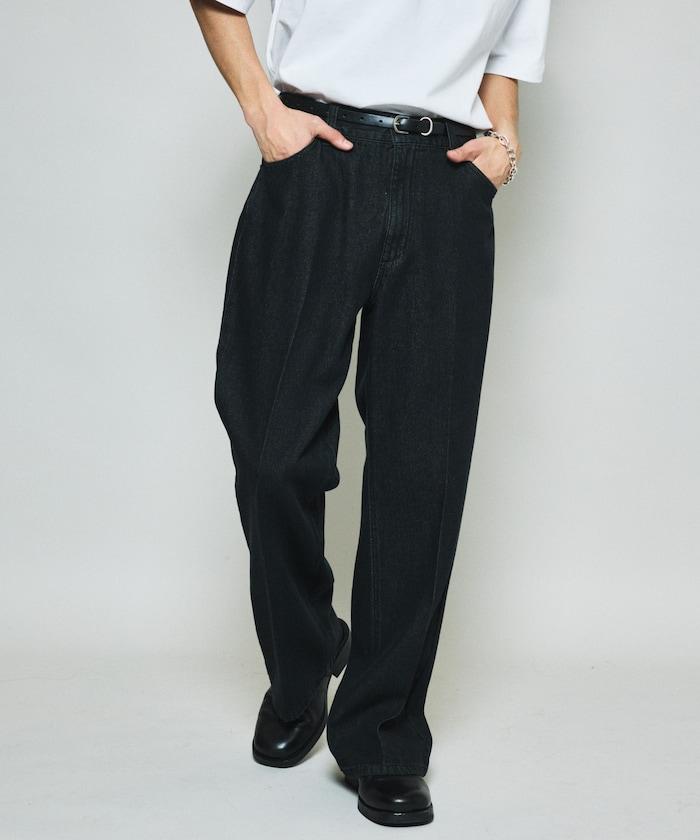 修身牛仔喇叭褲