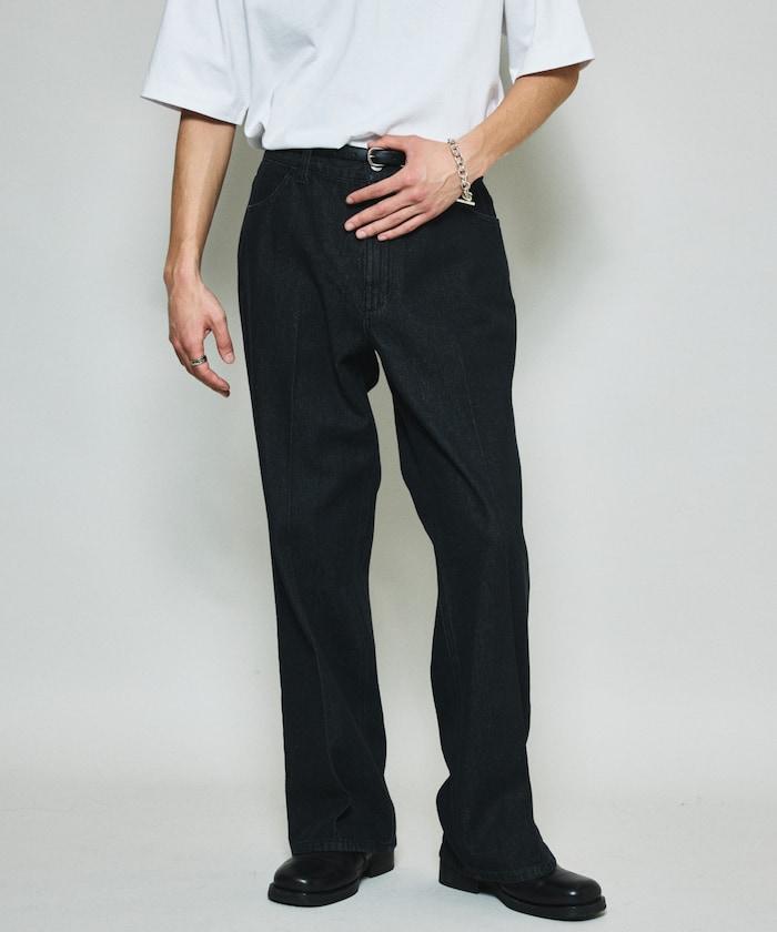 修身牛仔喇叭褲